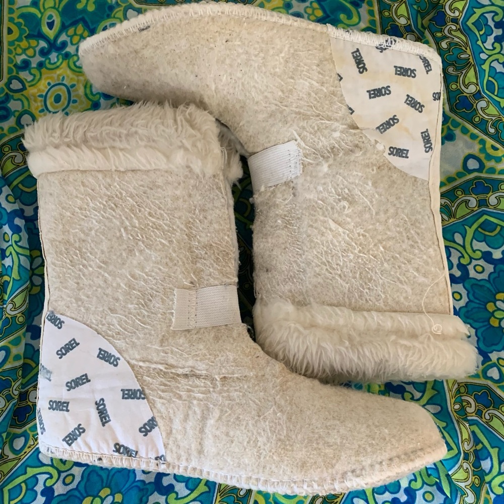 ❄️ SALE ❄️ Sorel Manitou White Leather Snow Boots - Picture 11 of 16